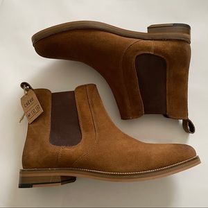 Crevo Men’s Suede Leather Chelsea Boots
